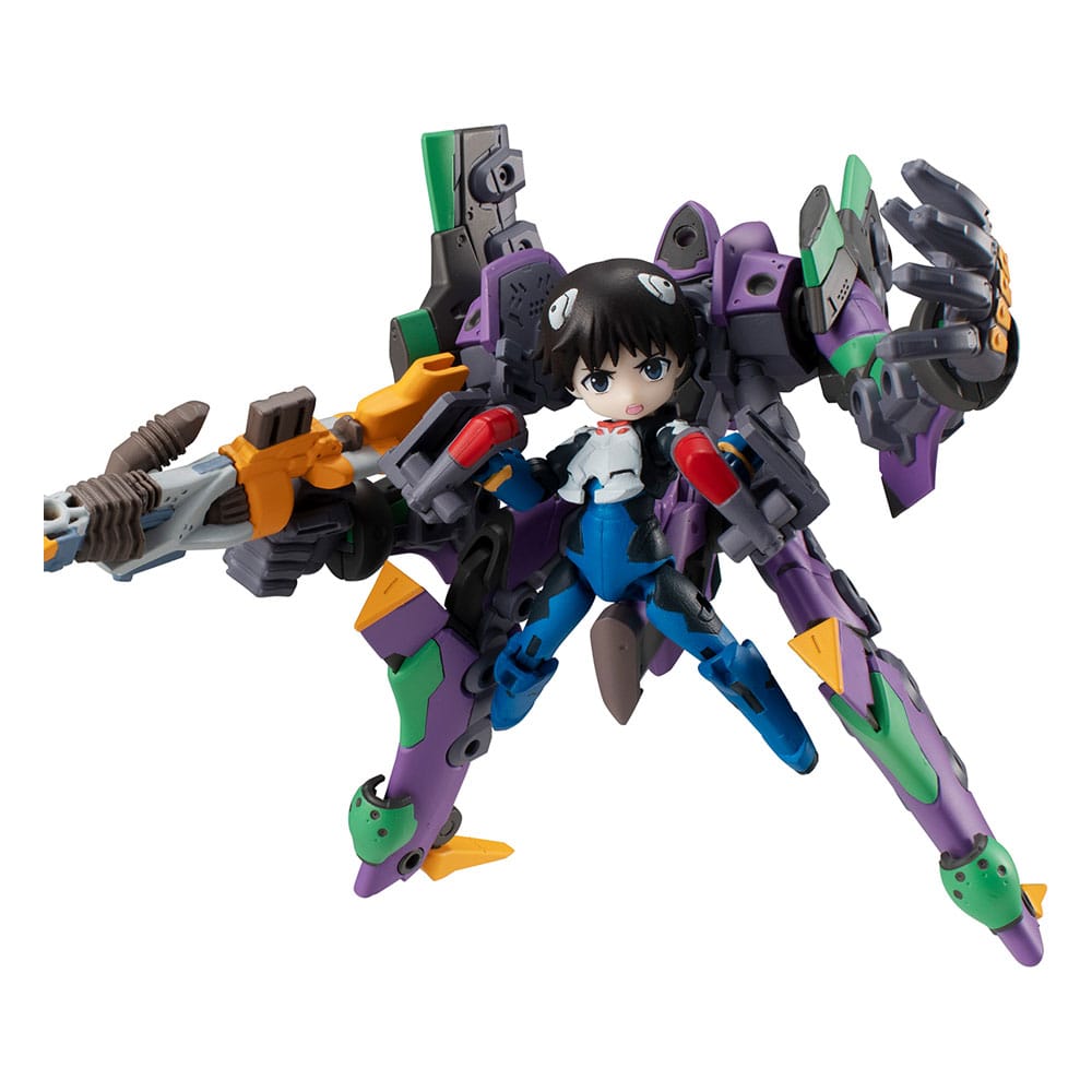 Evangelion Desktop Army Figure Shinji Ikari & Evangelion No. 1 New Theatrical Edition 15cm - Action Figures - Megahouse - Hobby Figures UK
