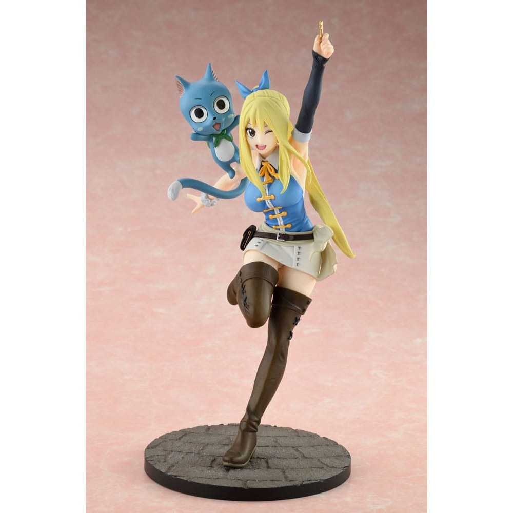 Fairy Tail PVC Statue 1/8 Lucy Heartfilia Wink Ver. 23cm - Scale Statue - Bellfine - Hobby Figures UK