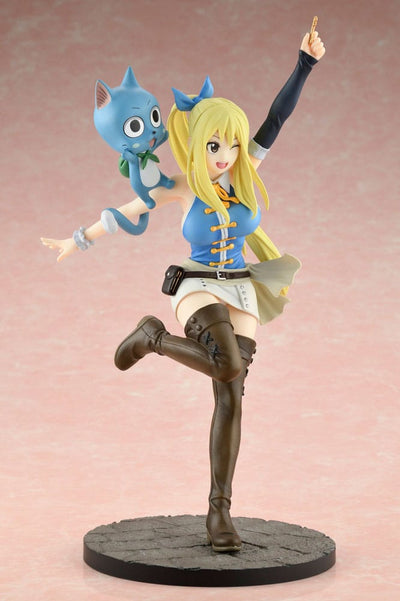 Fairy Tail PVC Statue 1/8 Lucy Heartfilia Wink Ver. 23cm - Scale Statue - Bellfine - Hobby Figures UK