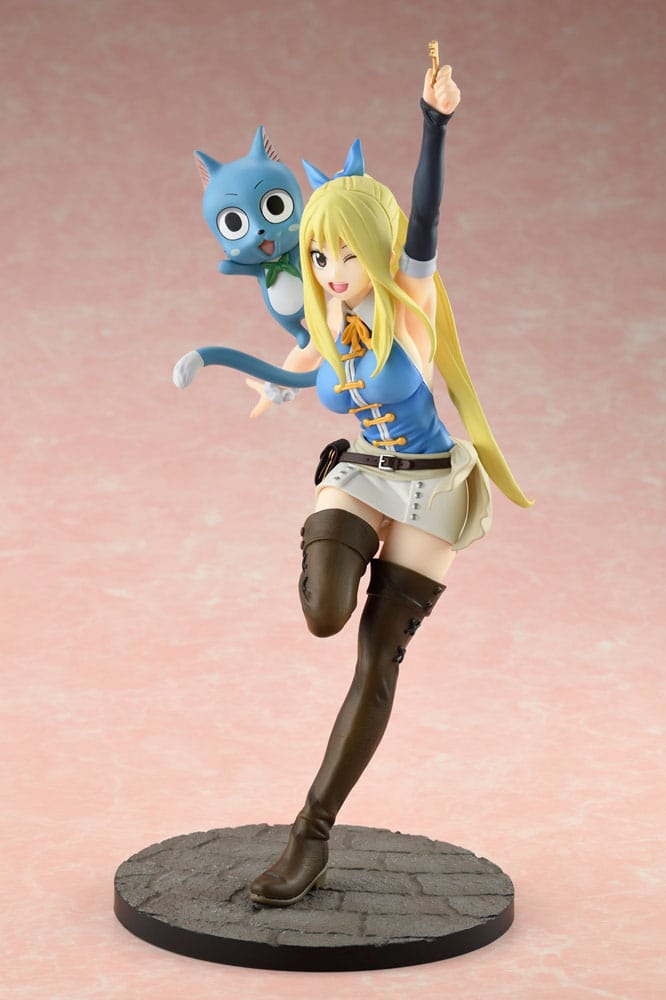 Fairy Tail PVC Statue 1/8 Lucy Heartfilia Wink Ver. 23cm - Scale Statue - Bellfine - Hobby Figures UK
