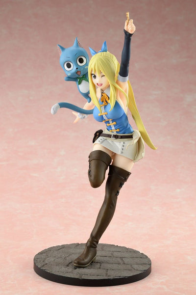 Fairy Tail PVC Statue 1/8 Lucy Heartfilia Wink Ver. 23cm - Scale Statue - Bellfine - Hobby Figures UK