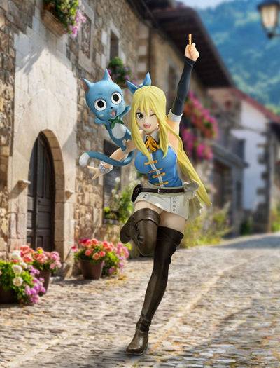 Fairy Tail PVC Statue 1/8 Lucy Heartfilia Wink Ver. 23cm - Scale Statue - Bellfine - Hobby Figures UK