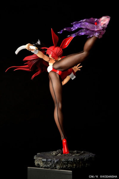 Fairy Tail Statue 1/6 Erza Scarlet High Kick Crimson Bunny Ver. 37cm - Scale Statue - Orca Toys - Hobby Figures UK