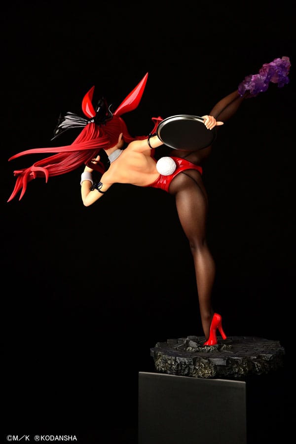 Fairy Tail Statue 1/6 Erza Scarlet High Kick Crimson Bunny Ver. 37cm - Scale Statue - Orca Toys - Hobby Figures UK