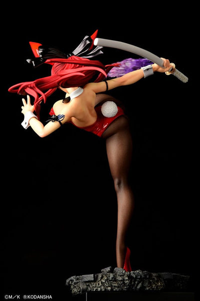 Fairy Tail Statue 1/6 Erza Scarlet High Kick Crimson Bunny Ver. 37cm - Scale Statue - Orca Toys - Hobby Figures UK