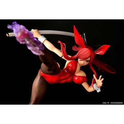 Fairy Tail Statue 1/6 Erza Scarlet High Kick Crimson Bunny Ver. 37cm - Scale Statue - Orca Toys - Hobby Figures UK