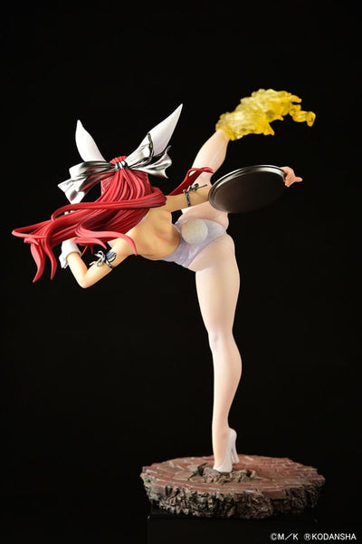 Fairy Tail Statue 1/6 Erza Scarlet High Kick White Bunny Ver. 37cm - Scale Statue - Orca Toys - Hobby Figures UK