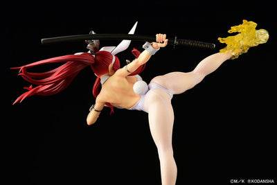 Fairy Tail Statue 1/6 Erza Scarlet High Kick White Bunny Ver. 37cm - Scale Statue - Orca Toys - Hobby Figures UK