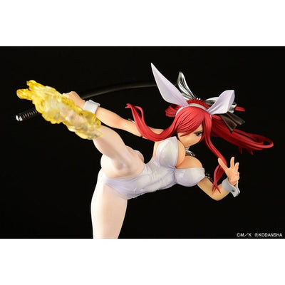 Fairy Tail Statue 1/6 Erza Scarlet High Kick White Bunny Ver. 37cm - Scale Statue - Orca Toys - Hobby Figures UK