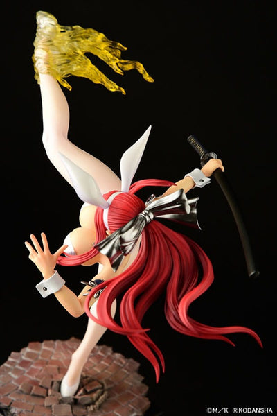 Fairy Tail Statue 1/6 Erza Scarlet High Kick White Bunny Ver. 37cm - Scale Statue - Orca Toys - Hobby Figures UK