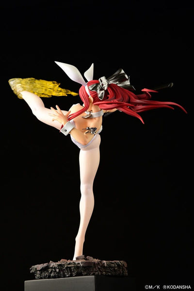 Fairy Tail Statue 1/6 Erza Scarlet High Kick White Bunny Ver. 37cm - Scale Statue - Orca Toys - Hobby Figures UK
