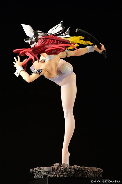 Fairy Tail Statue 1/6 Erza Scarlet High Kick White Bunny Ver. 37cm - Scale Statue - Orca Toys - Hobby Figures UK
