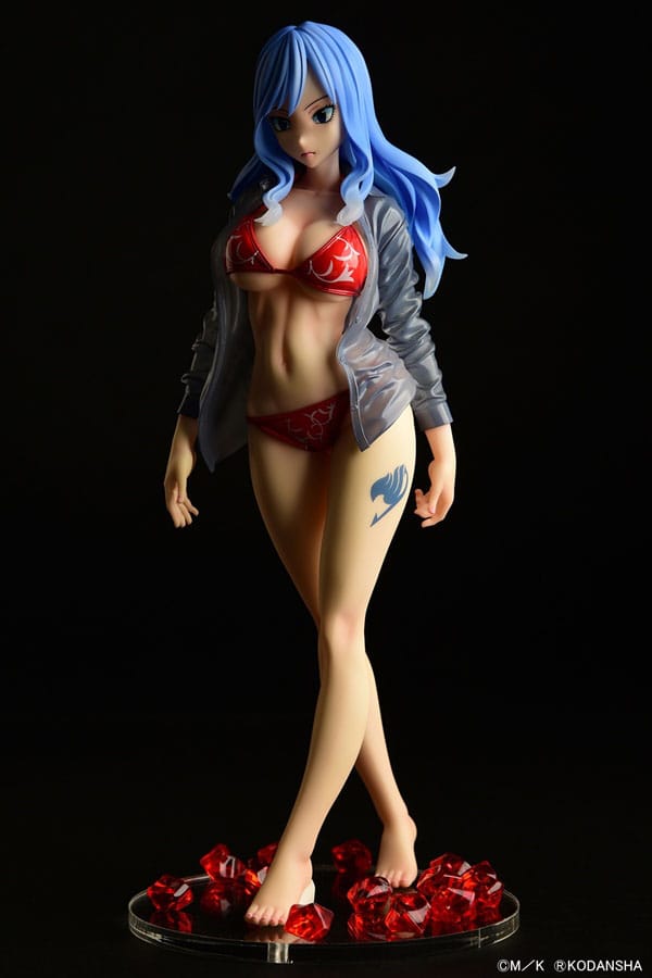 Fairy Tail Statue 1/6 Jubia Lokser Gravure_Stylesee-through wet shirt Red Bikini!! 25cm - Scale Statue - Orca Toys - Hobby Figures UK