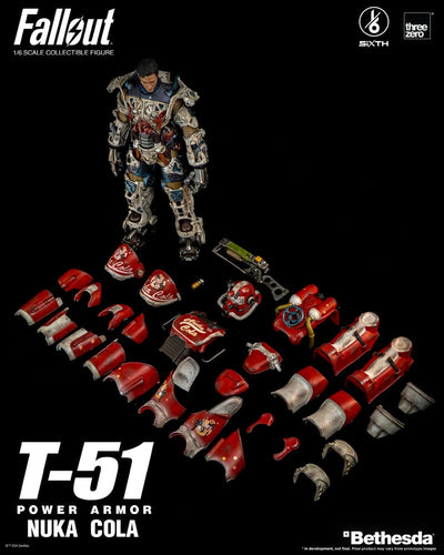 Fallout Action Figure 1/6 T-51 Nuka Cola Power Armor 37cm - Action Figures - ThreeZero - Hobby Figures UK