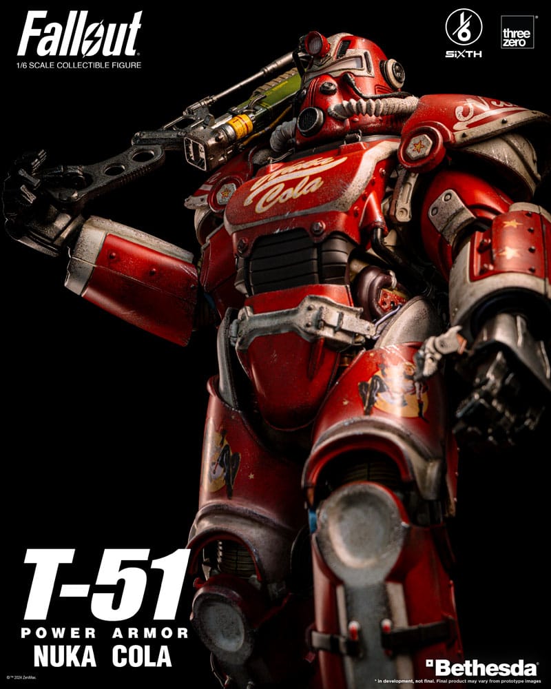 Fallout Action Figure 1/6 T-51 Nuka Cola Power Armor 37cm - Action Figures - ThreeZero - Hobby Figures UK