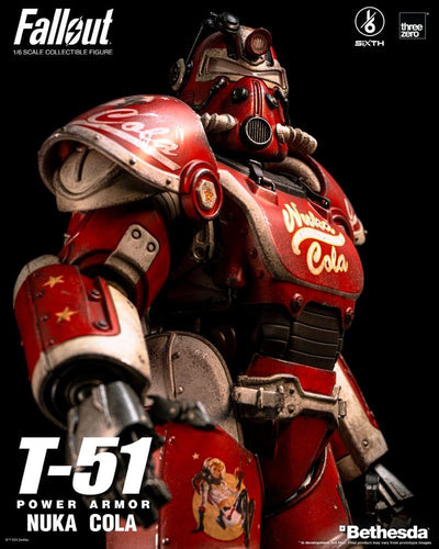 Fallout Action Figure 1/6 T-51 Nuka Cola Power Armor 37cm - Action Figures - ThreeZero - Hobby Figures UK