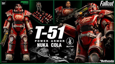 Fallout Action Figure 1/6 T-51 Nuka Cola Power Armor 37cm - Action Figures - ThreeZero - Hobby Figures UK