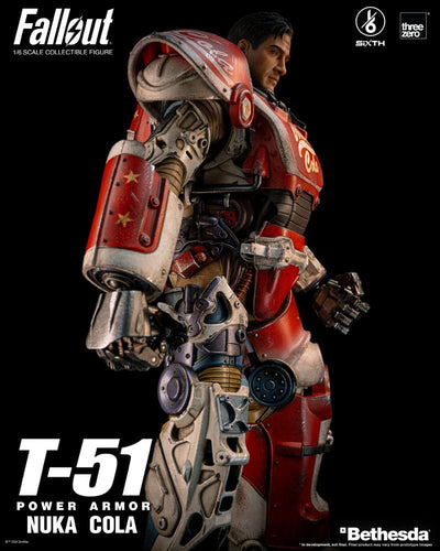 Fallout Action Figure 1/6 T-51 Nuka Cola Power Armor 37cm - Action Figures - ThreeZero - Hobby Figures UK