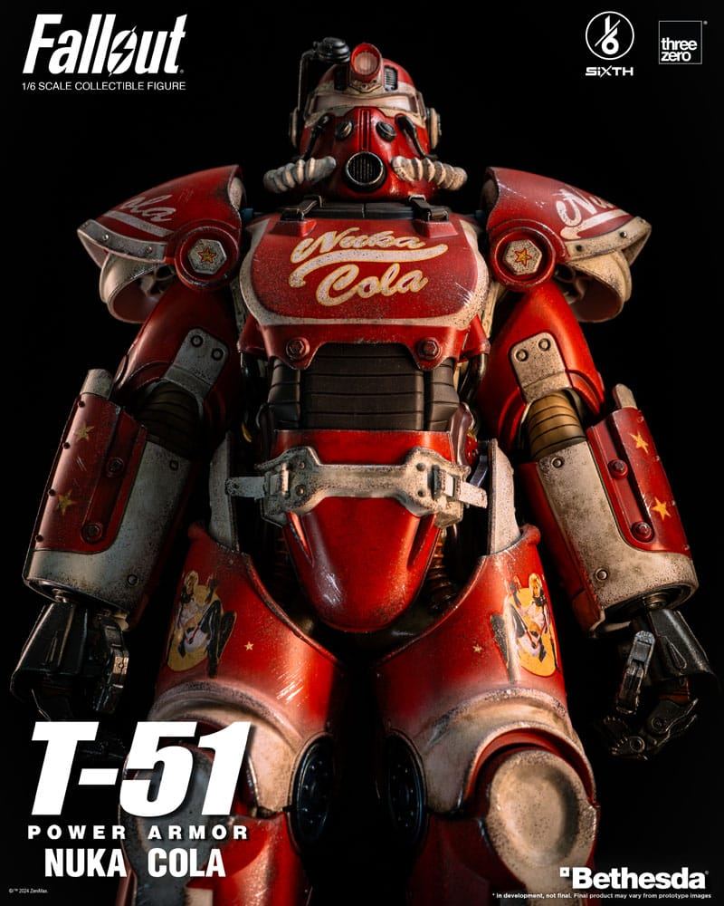 Fallout Action Figure 1/6 T-51 Nuka Cola Power Armor 37cm - Action Figures - ThreeZero - Hobby Figures UK