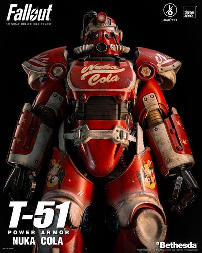 Fallout Action Figure 1/6 T-51 Nuka Cola Power Armor 37cm - Action Figures - ThreeZero - Hobby Figures UK