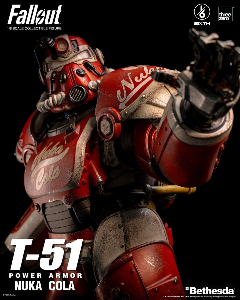 Fallout Action Figure 1/6 T-51 Nuka Cola Power Armor 37cm - Action Figures - ThreeZero - Hobby Figures UK