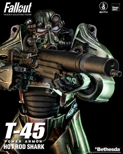 Fallout FigZero Action Figure 1/6 T-45 Hot Rod Shark Power Armor 37cm - Action Figures - ThreeZero - Hobby Figures UK