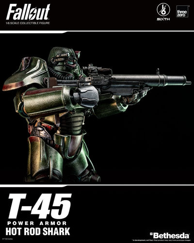 Fallout FigZero Action Figure 1/6 T-45 Hot Rod Shark Power Armor 37cm - Action Figures - ThreeZero - Hobby Figures UK