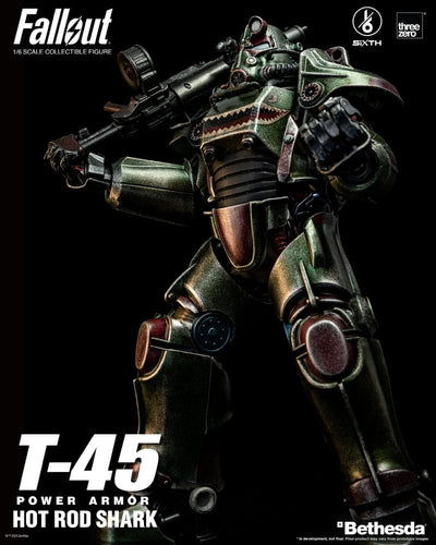 Fallout FigZero Action Figure 1/6 T-45 Hot Rod Shark Power Armor 37cm - Action Figures - ThreeZero - Hobby Figures UK