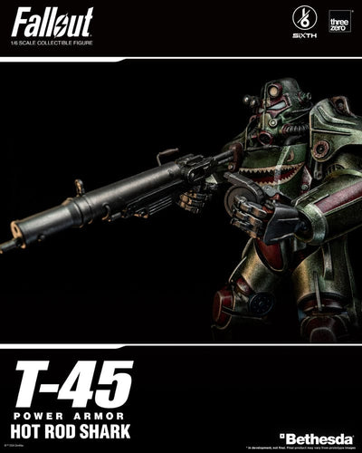 Fallout FigZero Action Figure 1/6 T-45 Hot Rod Shark Power Armor 37cm - Action Figures - ThreeZero - Hobby Figures UK