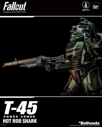 Fallout FigZero Action Figure 1/6 T-45 Hot Rod Shark Power Armor 37cm - Action Figures - ThreeZero - Hobby Figures UK