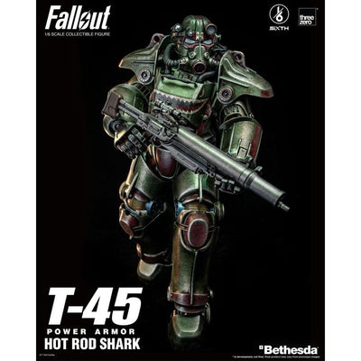 Fallout FigZero Action Figure 1/6 T-45 Hot Rod Shark Power Armor 37cm - Action Figures - ThreeZero - Hobby Figures UK