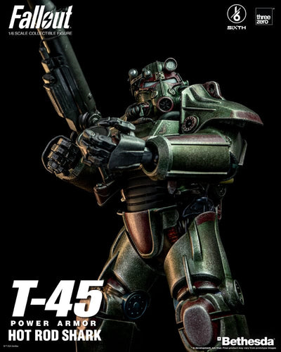 Fallout FigZero Action Figure 1/6 T-45 Hot Rod Shark Power Armor 37cm - Action Figures - ThreeZero - Hobby Figures UK