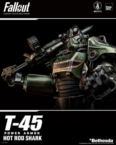 Fallout FigZero Action Figure 1/6 T-45 Hot Rod Shark Power Armor 37cm - Action Figures - ThreeZero - Hobby Figures UK