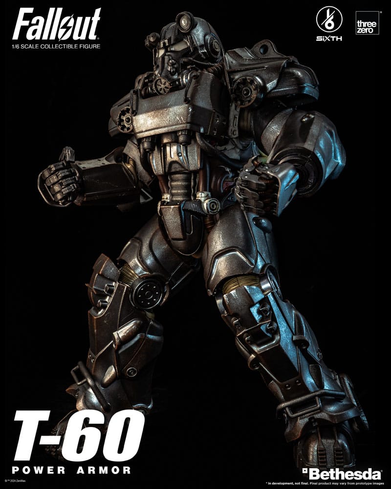 Fallout FigZero Action Figure 1/6 T-60 Power Armor 37cm - Action Figures - ThreeZero - Hobby Figures UK