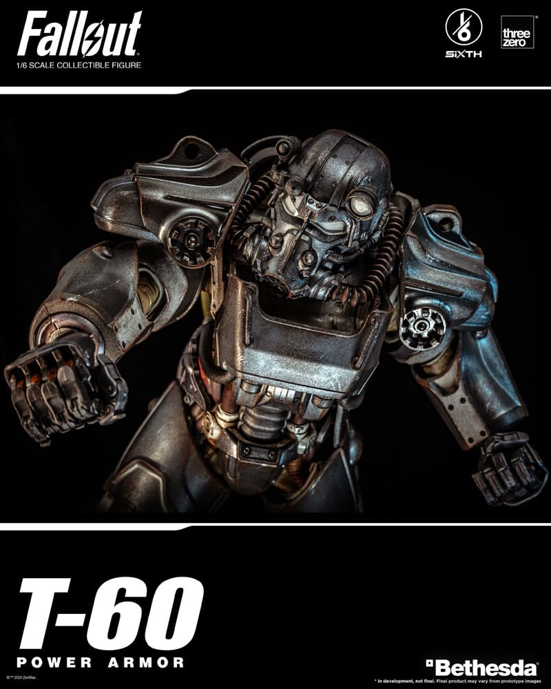 Fallout FigZero Action Figure 1/6 T-60 Power Armor 37cm - Action Figures - ThreeZero - Hobby Figures UK