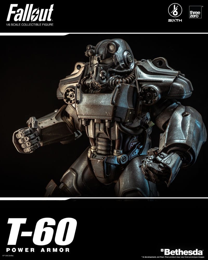 Fallout FigZero Action Figure 1/6 T-60 Power Armor 37cm - Action Figures - ThreeZero - Hobby Figures UK