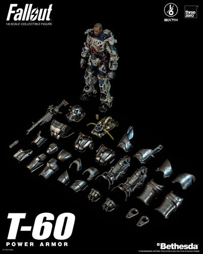Fallout FigZero Action Figure 1/6 T-60 Power Armor 37cm - Action Figures - ThreeZero - Hobby Figures UK