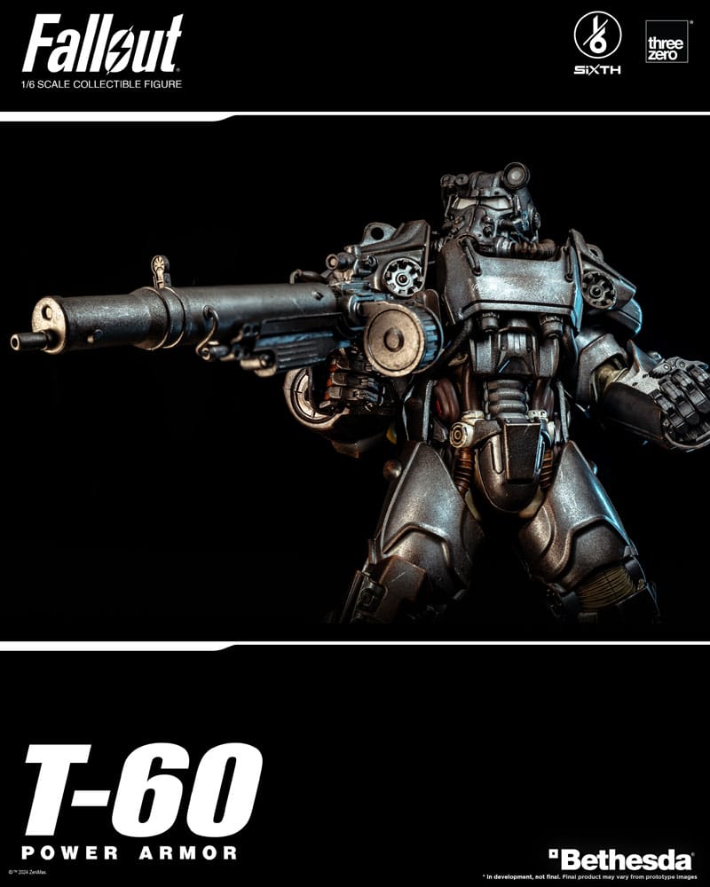 Fallout FigZero Action Figure 1/6 T-60 Power Armor 37cm - Action Figures - ThreeZero - Hobby Figures UK