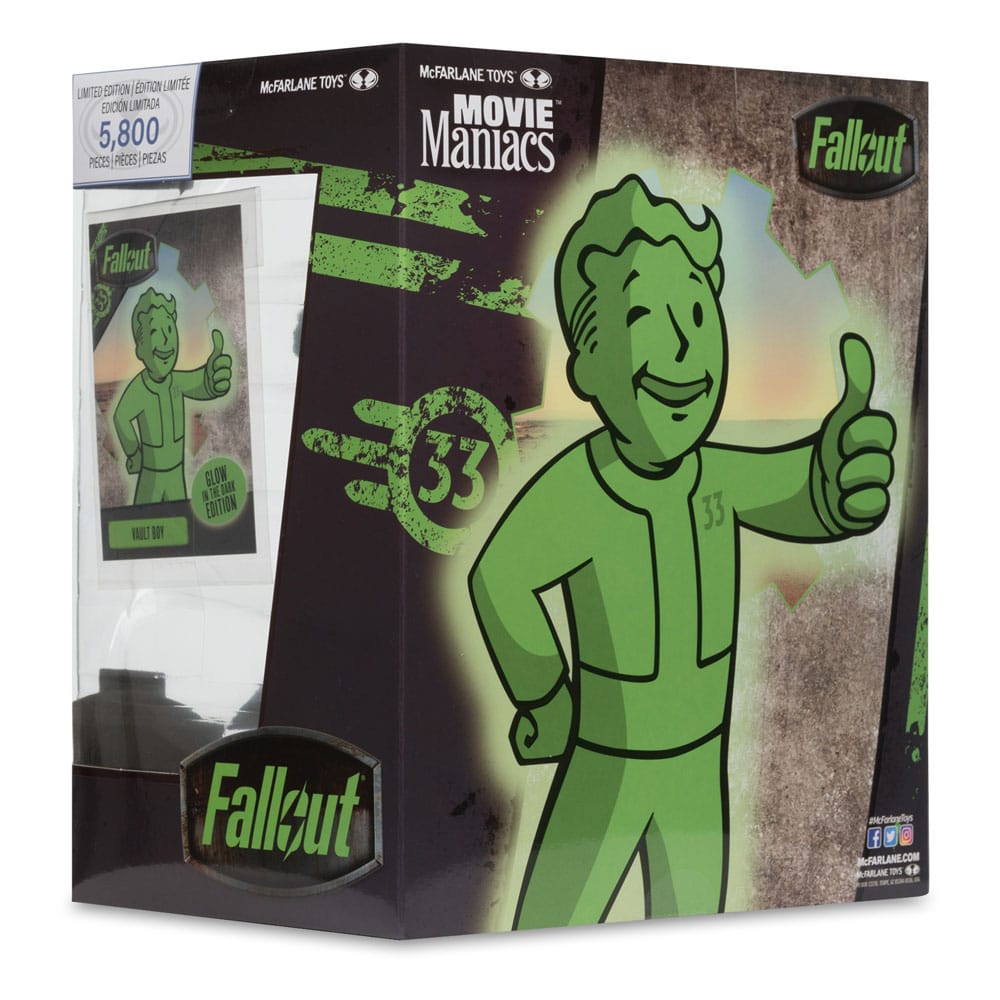 Fallout Movie Maniacs PVC Statue Vault Boy 13cm - Scale Statue - McFarlane Toys - Hobby Figures UK