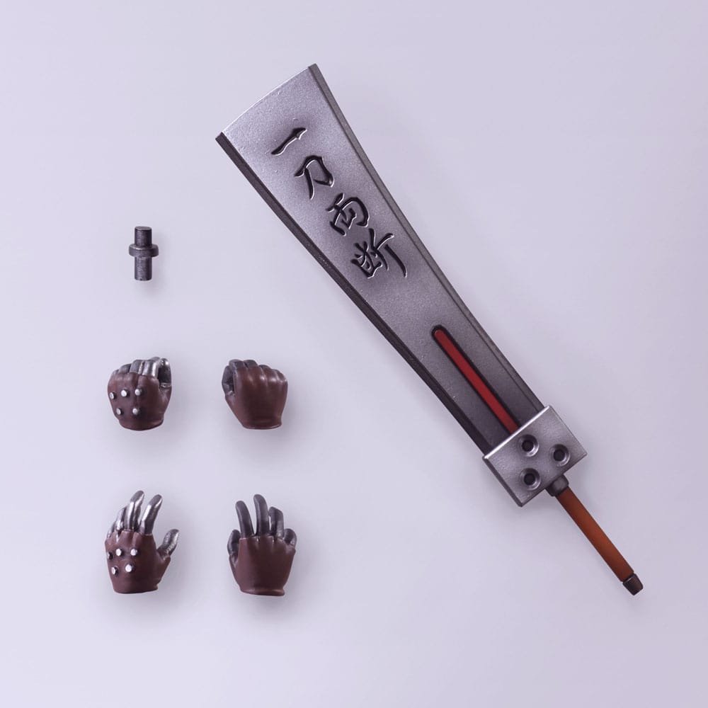 Final Fantasy VII Bring Arts Action Figure Cloud Strife Hardedge Ver. 15cm - Action Figures - Square-Enix - Hobby Figures UK