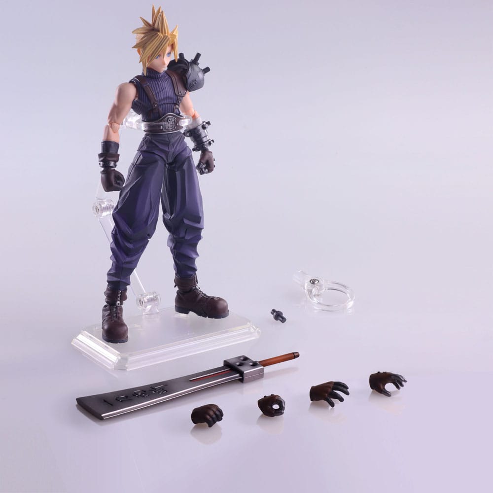 Final Fantasy VII Bring Arts Action Figure Cloud Strife Hardedge Ver. 15cm - Action Figures - Square-Enix - Hobby Figures UK
