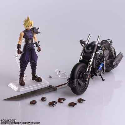 Final Fantasy VII Bring Arts Action Figure and vehicle Cloud Strife & Hardy-Daytona 15cm - Action Figures - Square-Enix - Hobby Figures UK