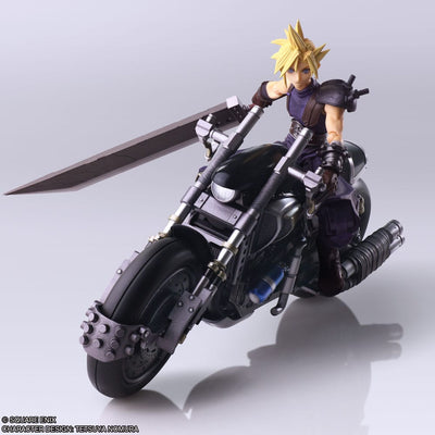 Final Fantasy VII Bring Arts Action Figure and vehicle Cloud Strife & Hardy-Daytona 15cm - Action Figures - Square-Enix - Hobby Figures UK