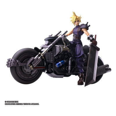 Final Fantasy VII Bring Arts Action Figure and vehicle Cloud Strife & Hardy-Daytona 15cm - Action Figures - Square-Enix - Hobby Figures UK
