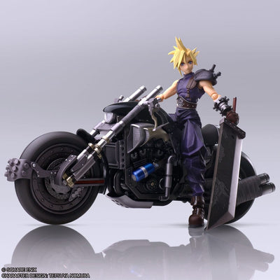 Final Fantasy VII Bring Arts Action Figure and vehicle Cloud Strife & Hardy-Daytona 15cm - Action Figures - Square-Enix - Hobby Figures UK