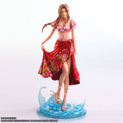 Final Fantasy VII Rebirth Static Arts Gallery Statue Aerith Gainsborough (Swimsuit Ver.) 26cm - Scale Statue - Square-Enix - Hobby Figures UK
