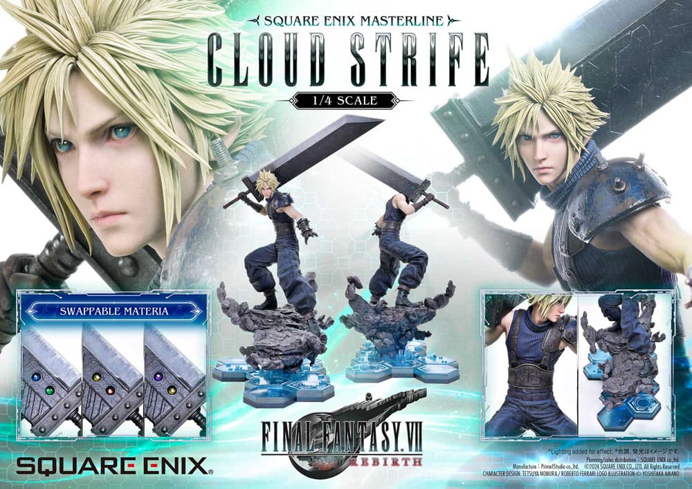 Final Fantasy VII Rebirth Statue 1/4 Cloud Strife 68cm - Scale Statue - Square-Enix - Hobby Figures UK