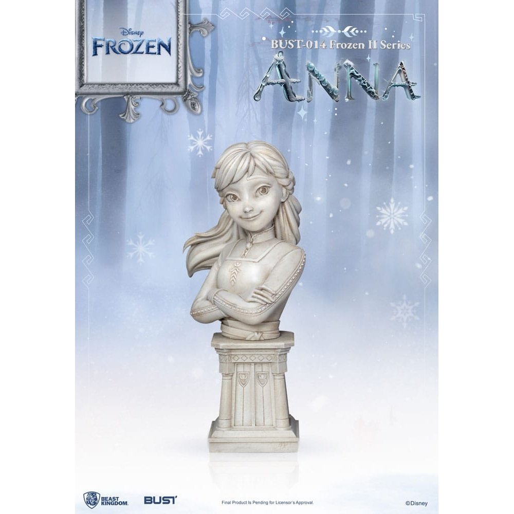 Frozen II Series PVC Bust Anna 16cm - Scale Statue - Beast Kingdom Toys - Hobby Figures UK
