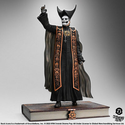Ghost Rock Iconz Statue 1/9 Papa Emeritus IV (Black Robes) 22cm - Scale Statue - Knucklebonz - Hobby Figures UK