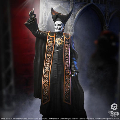 Ghost Rock Iconz Statue 1/9 Papa Emeritus IV (Black Robes) 22cm - Scale Statue - Knucklebonz - Hobby Figures UK